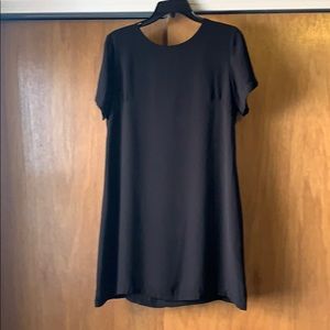 Black shift dress.
